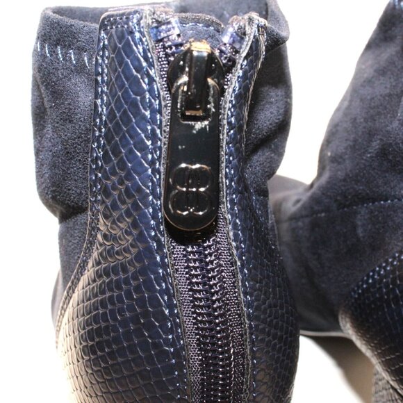 Bandolino Womens Sz 9M Stretch Ankle Boots Heels Shoes Black Leather Booties - Picture 7 of 9